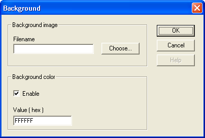 HMI Droid Studio - Background dialog box