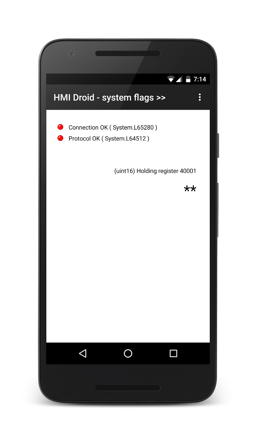 hmi droid system flags