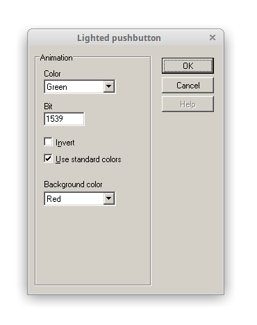 HMI Droid Studio - Lighted pushbutton