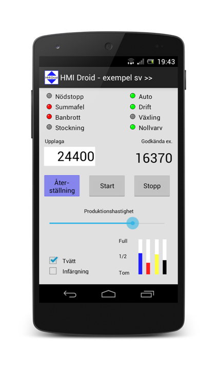 HMI android app touch SCADA smartphone phone application mobile operator panel human machine interface
